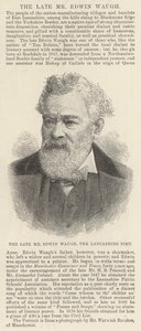 De overleden Mr Edwin Waugh, de dichter van Lancashire