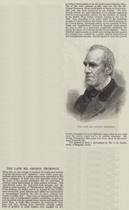 De overleden Mr George Thompson (gravure) door English School