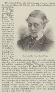 De wijlen Mr James Hack Tuke (gravure) door English School