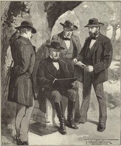 De overleden Mr. Jefferson Davis door English School