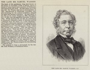 De overleden Mr Samuel Warren, QC door English School