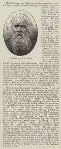 De overleden Mr W J Linton