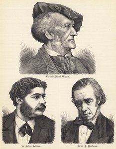 De wijlen Richard Wagner, Sir Arthur Sullivan, Sir G A Macfarren door English School
