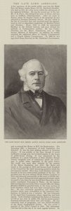 De overleden Eerwaarde Henry Austin Bruce, Eerste Lord Aberdare door English School