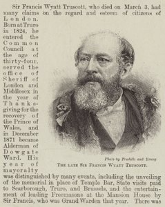 De overleden Sir Francis Wyatt Truscott door English School