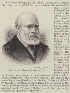 De overleden Sir George Scharf, KCB door English School