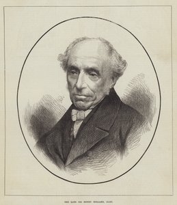 De overleden Sir Henry Holland, baronet door English School