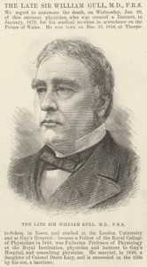 De overleden Sir William Gull, MD, FRS door English School