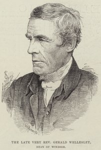 De overleden Zeer Eerwaarde Gerald Wellesley, Decaan van Windsor door English School