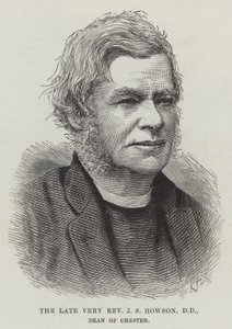 De wijlen Zeer Eerwaarde J S Howson, DD, decaan van Chester (gravure) door English School