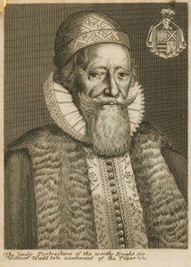 Het levendige portret van de waardige ridder Sir William Wadd door English School