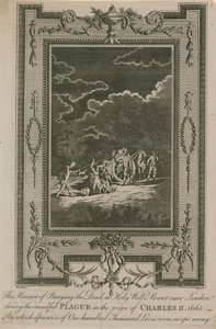 De manier van begraven van de dode lichamen bij Holy-well Mount