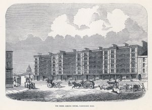 De modelwoningen, Farringdon Road, Londen door English School