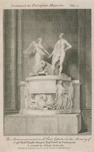 Het monument opgericht in St Paul
