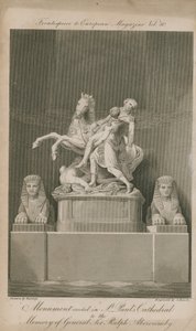 Het monument opgericht in St Paul