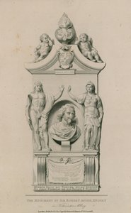 Het monument van Sir Robert Ayton door English School
