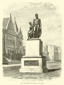 Het Monument voor Burke en Wills door English School
