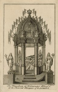 Het monument voor Koning James I door English School
