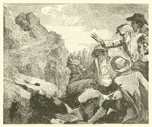 De bergen in arbeid (gravure)