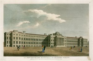 Het nieuwe Bethlehem Hospital in St Georges Fields, Londen