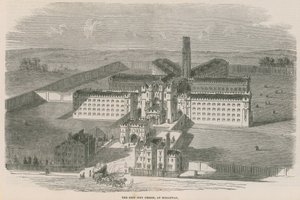 De nieuwe stadsgevangenis in Holloway door English School