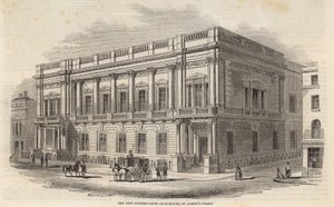 Het nieuwe Conservative Club House, St Jamess Street, Londen door English School