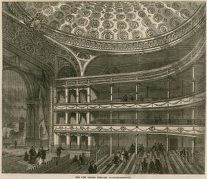 Het nieuwe Surrey Theatre, Blackfriars Road, Londen door English School
