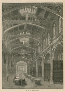De nieuwe stadsbibliotheek, Guildhall, Londen door English School
