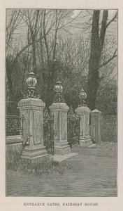 Het nieuwe openbare park in Highgate: toegangspoorten, Fairseat House
