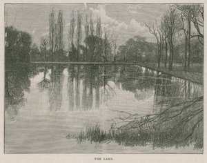 Het nieuwe openbare park in Highgate: het meer