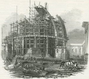 De nieuwe leeszaal in het British Museum door English School