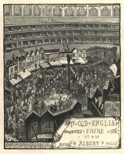 De oude Engelse kermis in de Royal Albert Hall