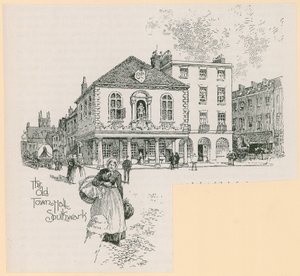 Het oude stadhuis, Borough High Street, Southwark, Londen door English School
