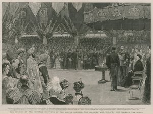 De opening van het Imperial Institute door Hare Majesteit de Koningin