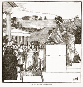 De redevoering van Demosthenes door English School