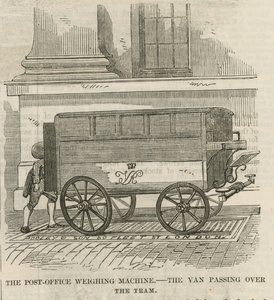 De postkantoor weegmachine