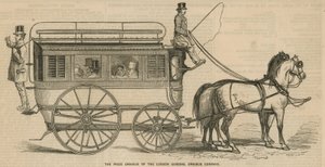 De prijsomnibus van de London General Omnibus Company door English School