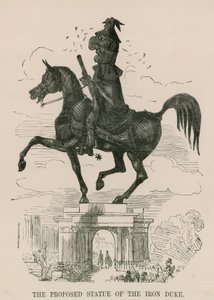 Het voorgestelde standbeeld van de IJzeren Hertog