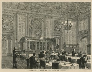De verfrissingsruimte in het Lagerhuis door English School