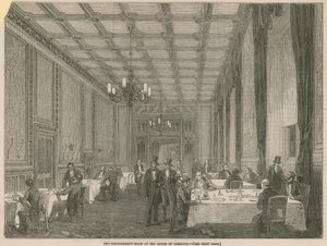 De verfrissingsruimte in het Lagerhuis
