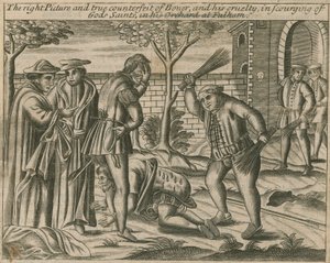 De juiste afbeelding en echte vervalsing van Boner (gravure) door English School
