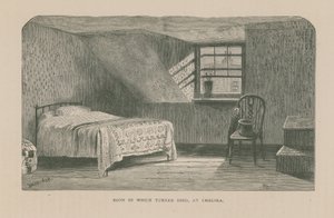 De kamer waarin kunstenaar J M W Turner stierf
