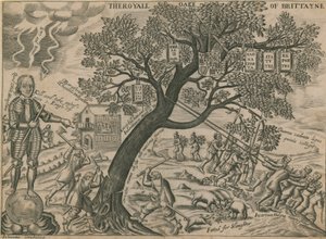 De koninklijke eik van Groot-Brittannië