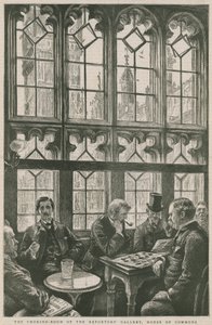 De rookkamer van de Reporters Gallery, Lagerhuis door English School