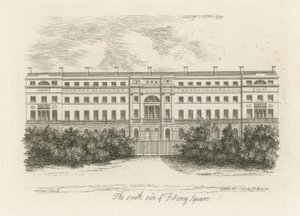 De zuidkant van Fitzroy Square