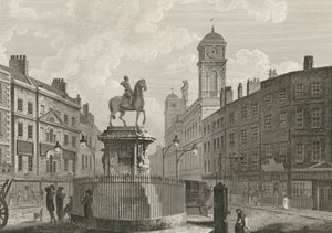Het standbeeld van Karel I te paard