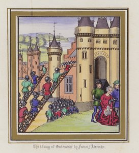 De inname van Oudenarde door Francis Atremen door English School