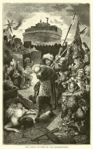De inname van Rome door de Landsknechten door English School