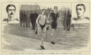 De tien-mijl race bij Lillie Bridge door English School
