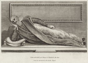 Het graf van Edward Bruce, Lord Kinloss door English School